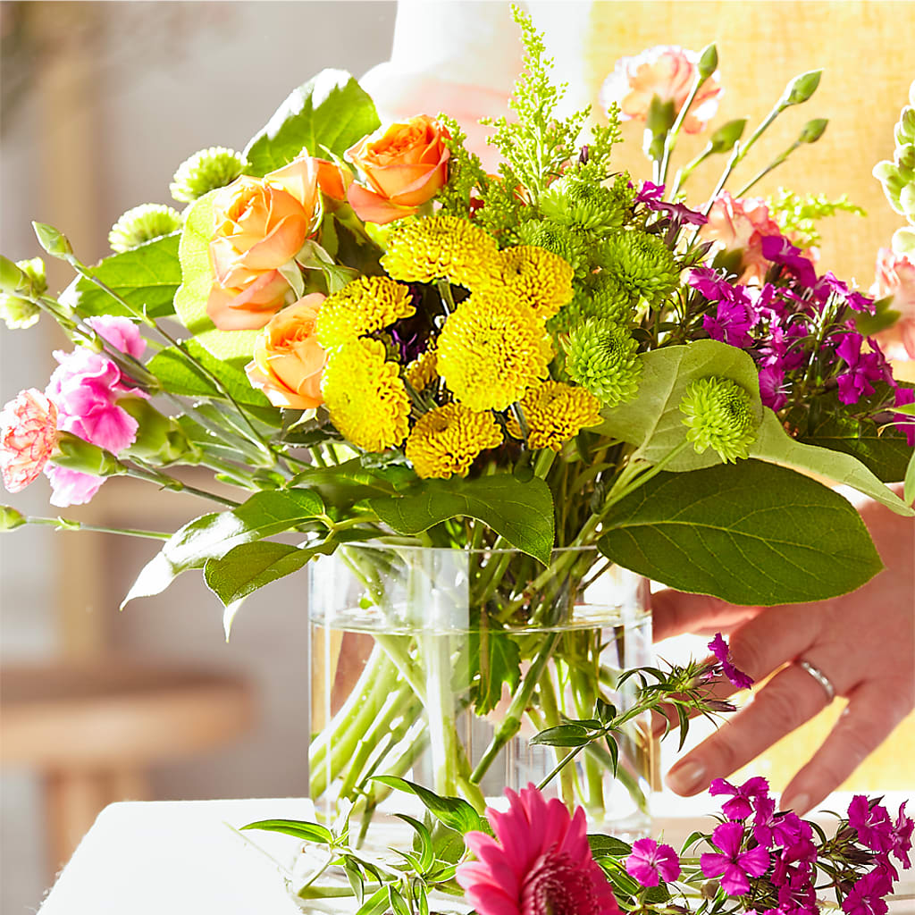 Bold & Bright – A Florist Original – For Get Me Not Florist, Williamston NC