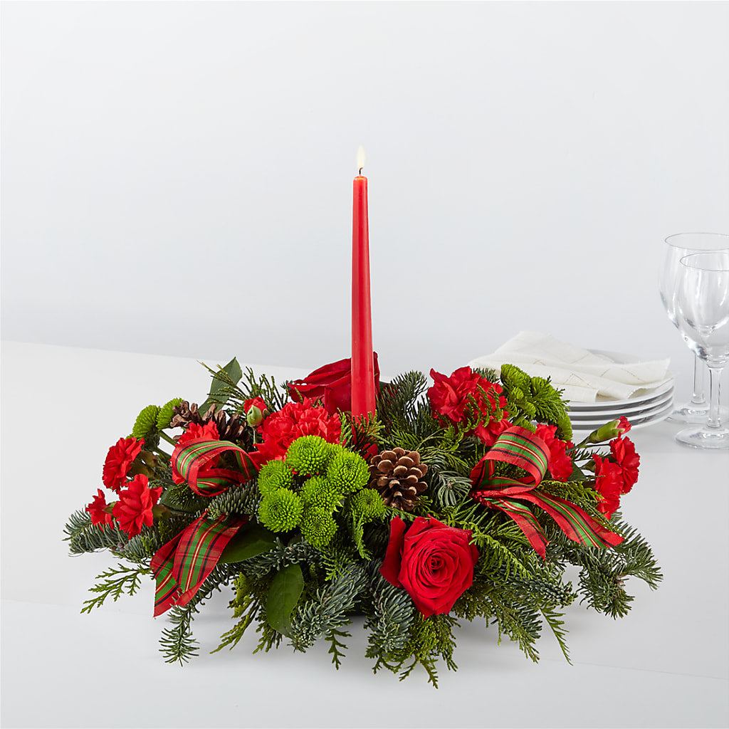 By the Candlelight Centerpiece – For Get Me Not Florist, Williamston NC