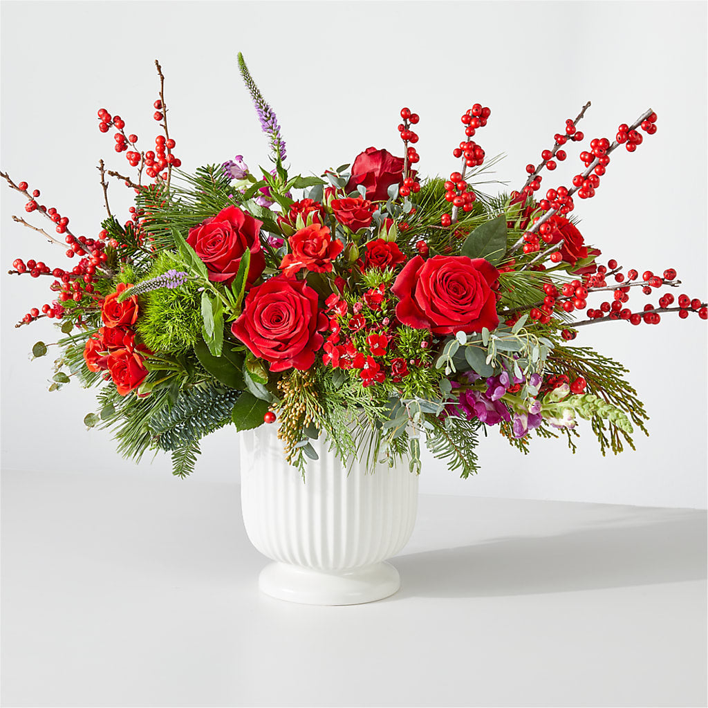 Big Red Bow Bouquet – For Get Me Not Florist, Williamston NC