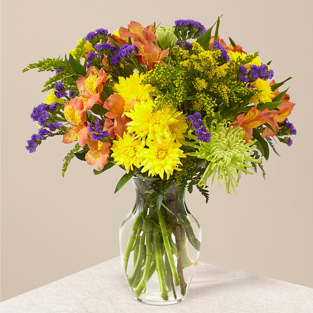 Marmalade Skies Bouquet – For Get Me Not Florist, Williamston NC