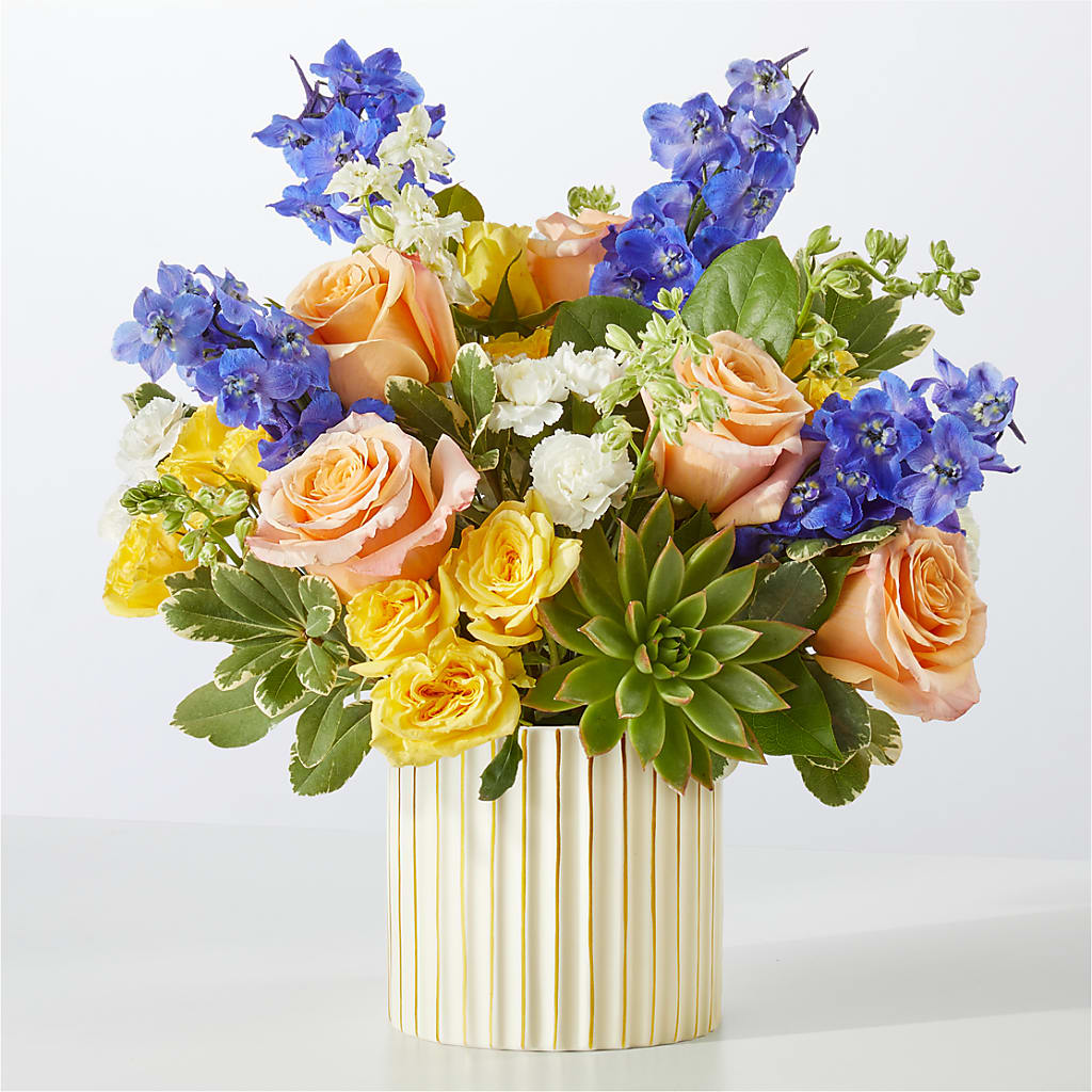 Cobalt Reverie Bouquet – For Get Me Not Florist, Williamston NC