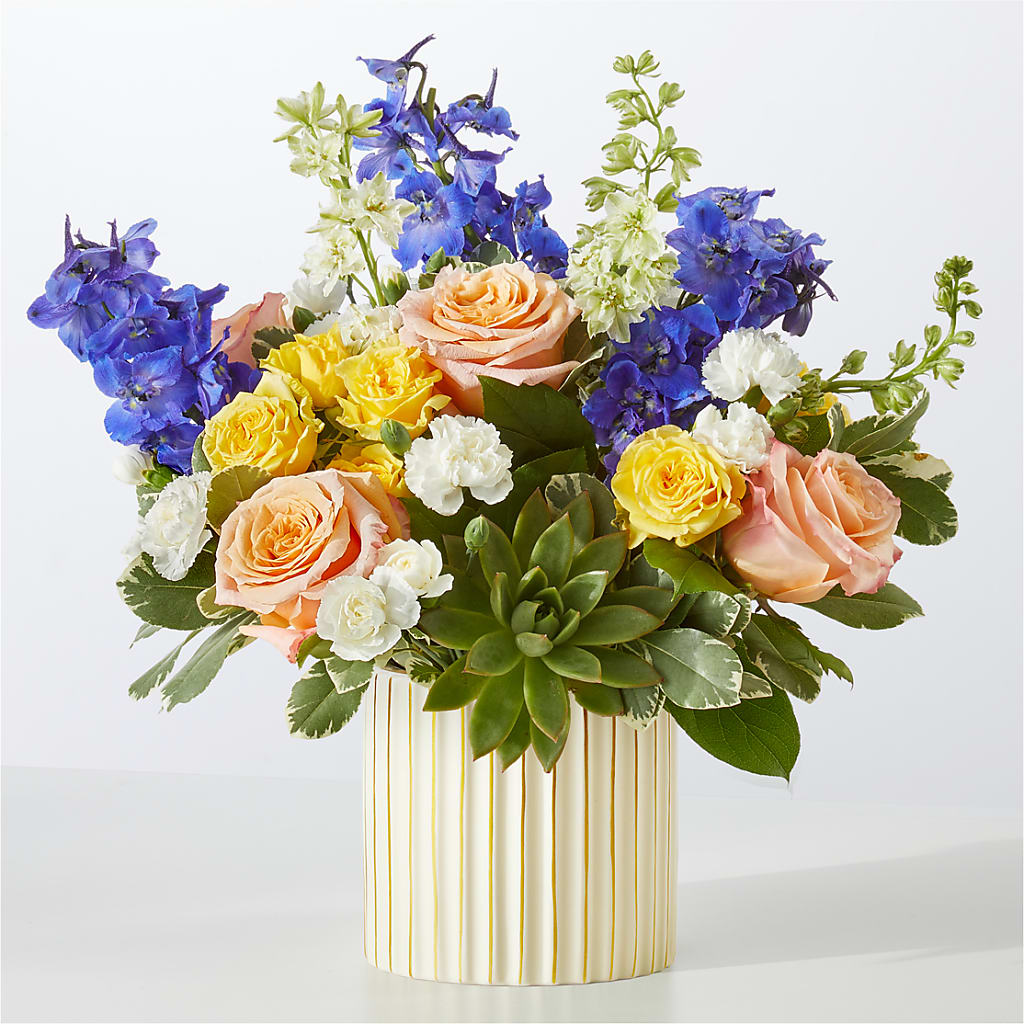 Cobalt Reverie Bouquet – For Get Me Not Florist, Williamston NC