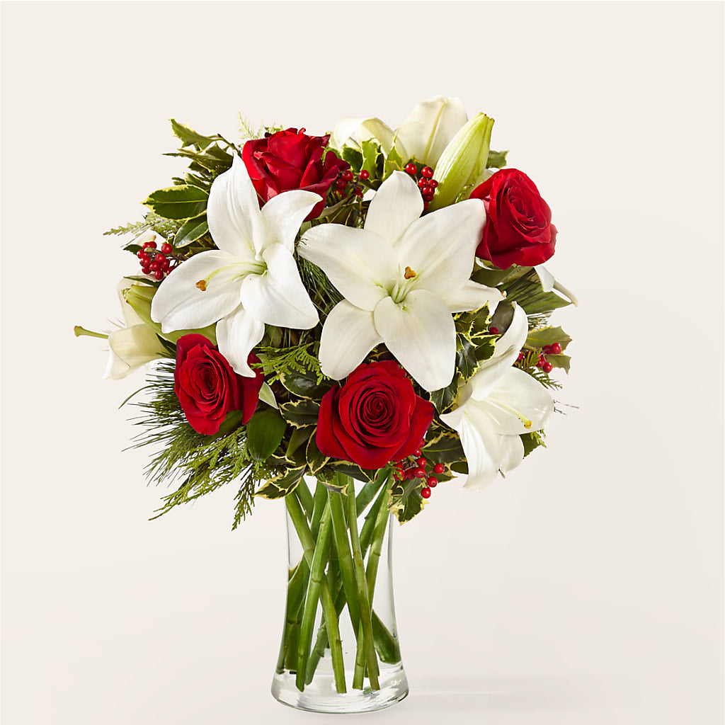 Sparkling Snowflakes Bouquet – For Get Me Not Florist, Williamston NC