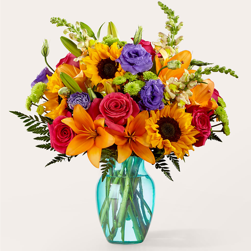 Double Rainbow Bouquet – For Get Me Not Florist, Williamston NC