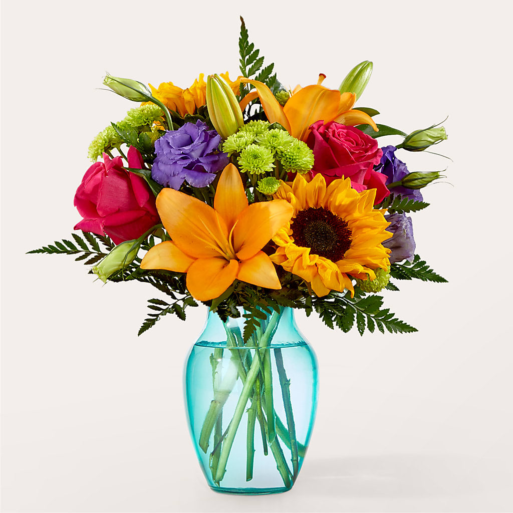 Double Rainbow Bouquet – For Get Me Not Florist, Williamston NC