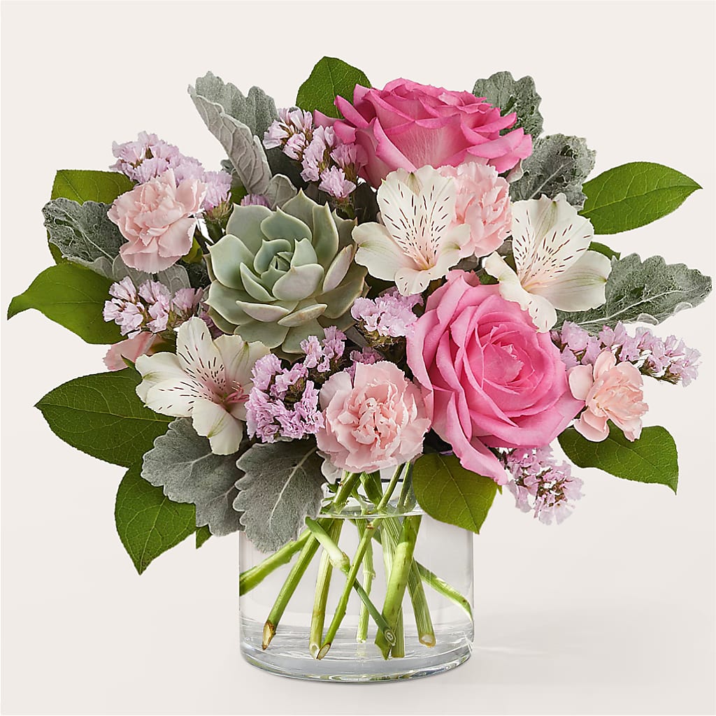 Dusty Rose Bouquet – For Get Me Not Florist, Williamston NC