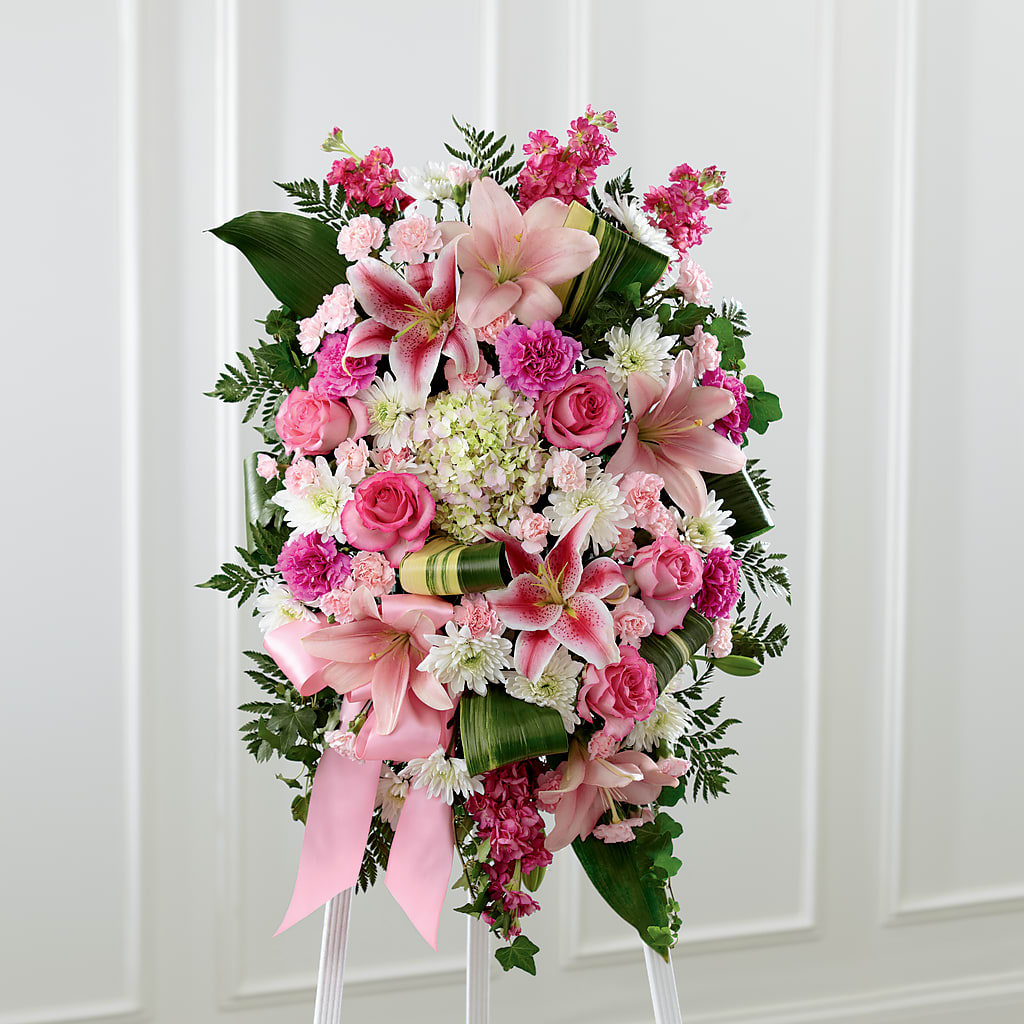 Comforting Standing Spray – For Get Me Not Florist, Williamston NC