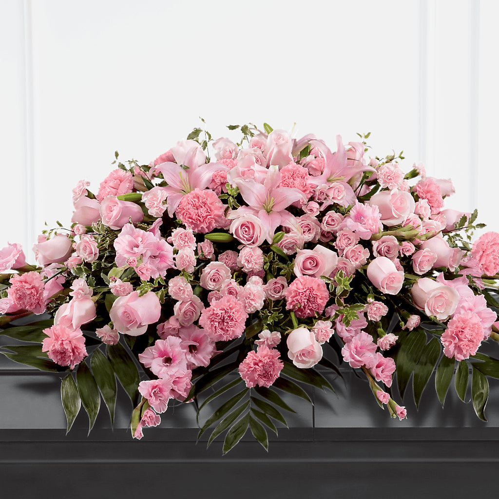 Garden of Comfort Casket Spray (Standard) – For Get Me Not Florist, Williamston NC