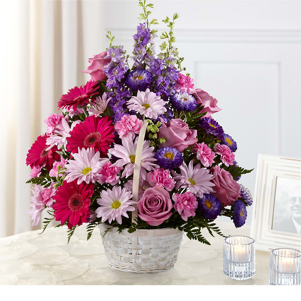Pastel Peace Basket – For Get Me Not Florist, Williamston NC