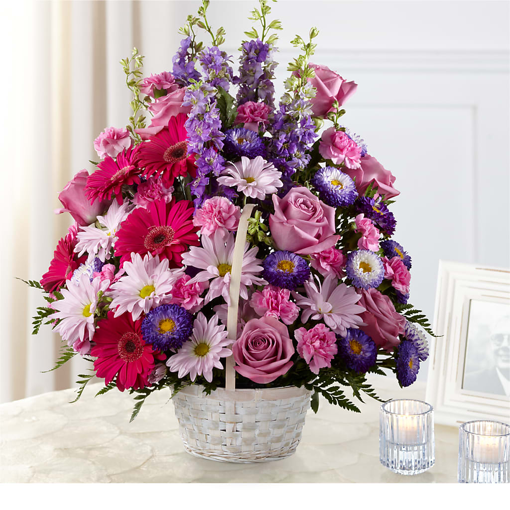 Pastel Peace Basket – For Get Me Not Florist, Williamston NC