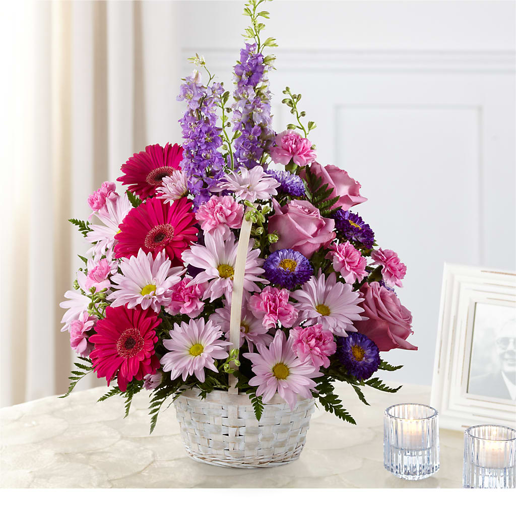 Pastel Peace Basket – For Get Me Not Florist, Williamston NC