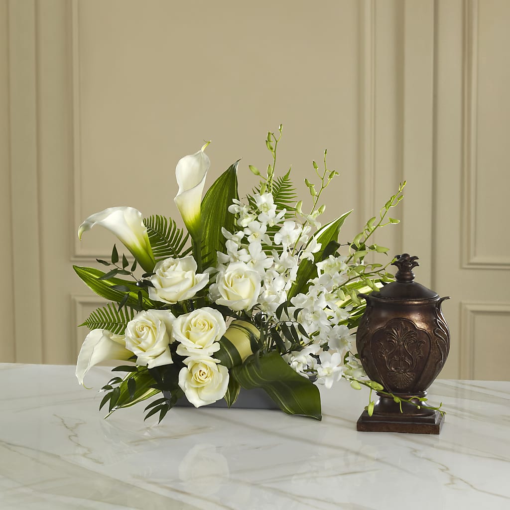 At Peace Arrangement – For Get Me Not Florist, Williamston NC
