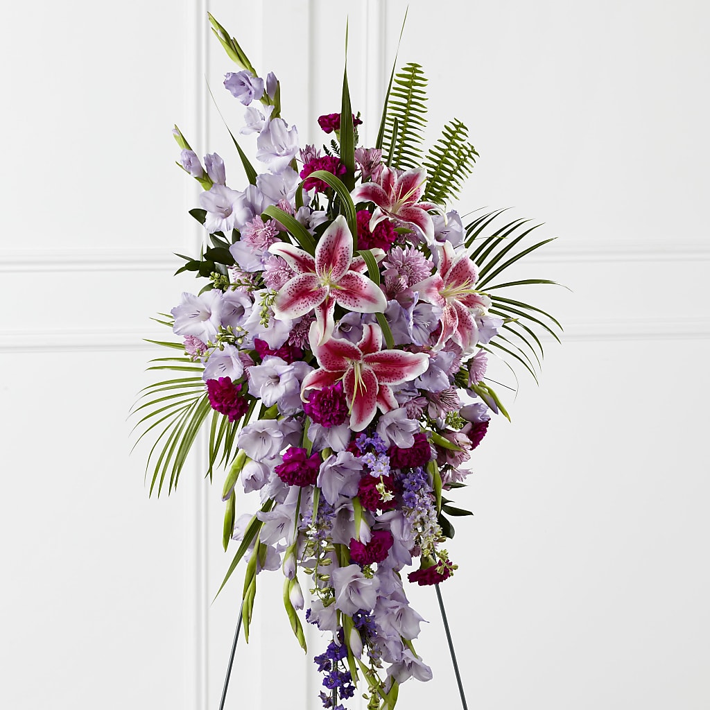Tender Touch Standing Spray – For Get Me Not Florist, Williamston NC