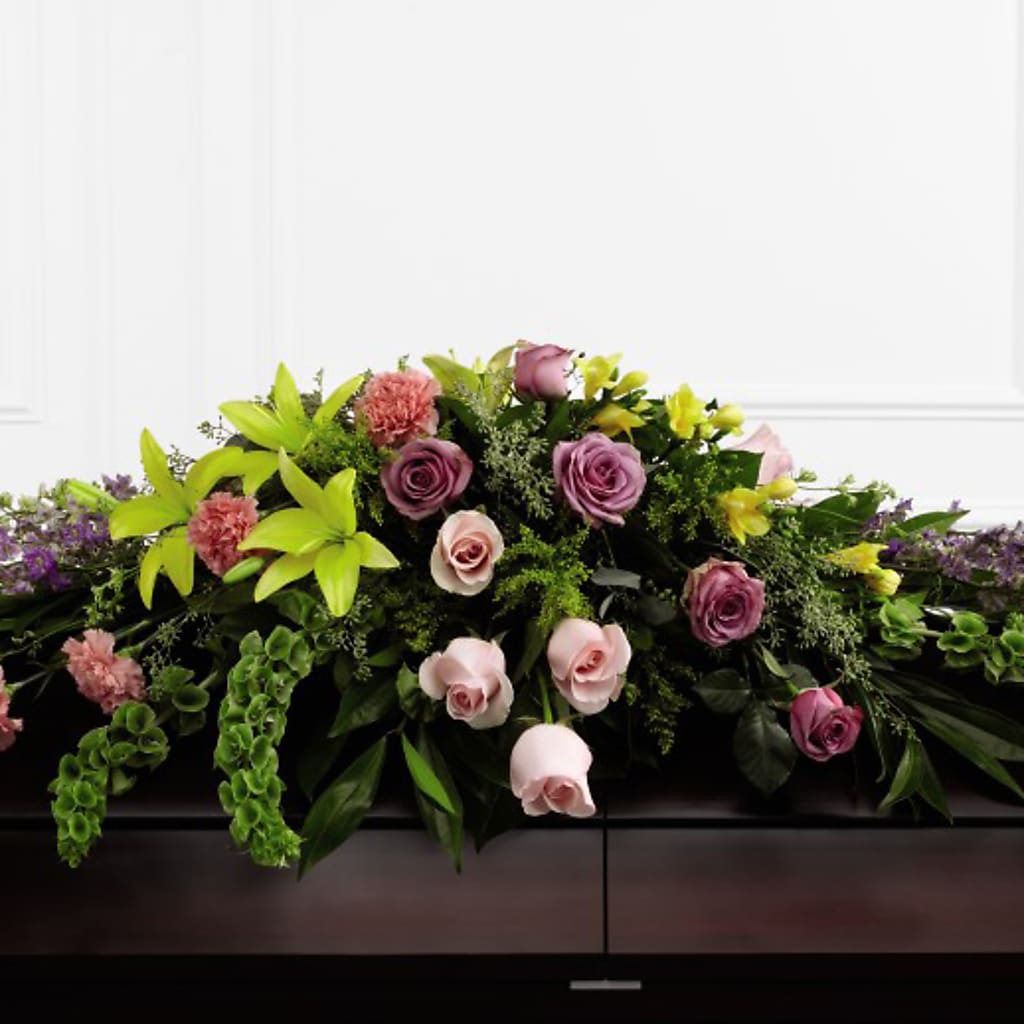 Forever Beloved Casket Spray – For Get Me Not Florist, Williamston NC