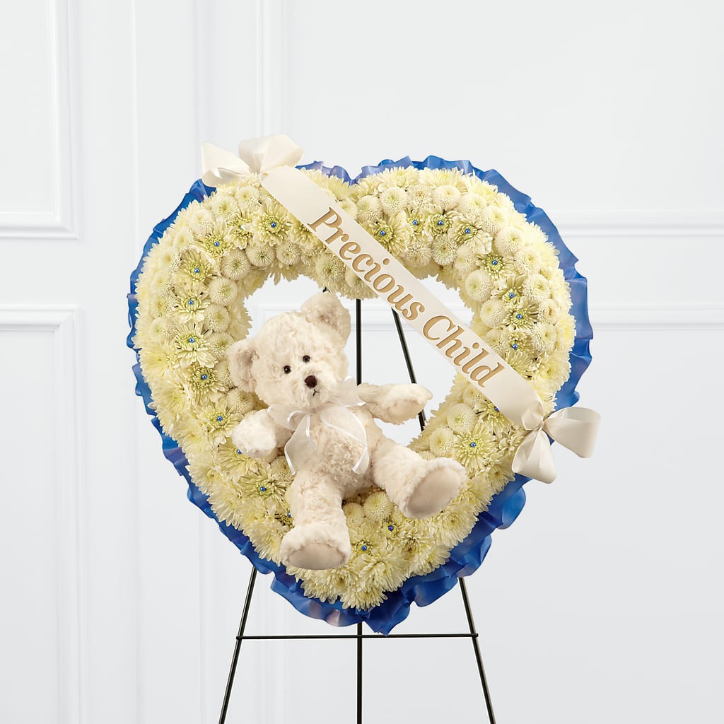 Precious Child Standing Heart – For Get Me Not Florist, Williamston NC