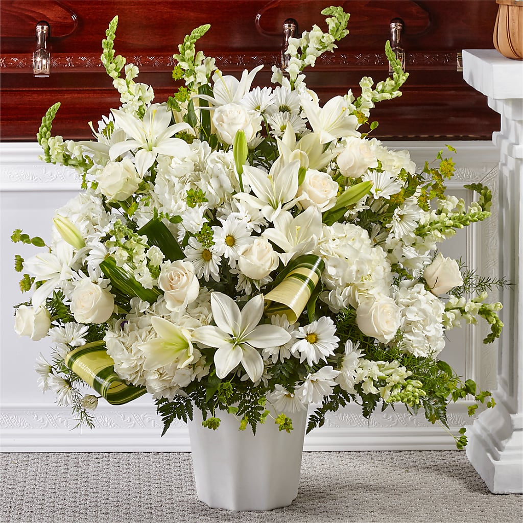 Thoughts of Tranquility Floor Basket – For Get Me Not Florist, Williamston NC