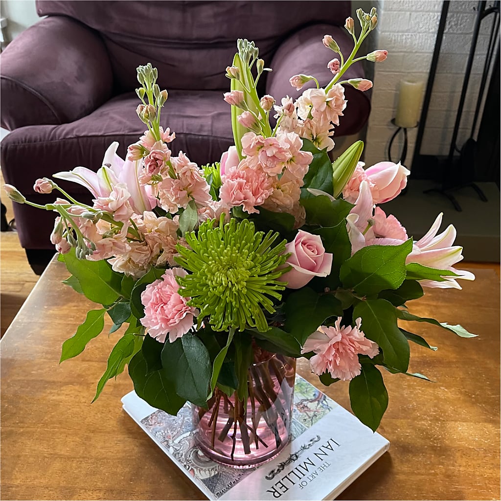Pretty in Pink Bouquet – For Get Me Not Florist, Williamston NC