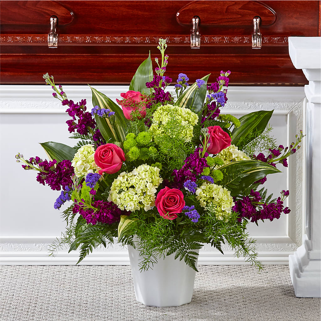 Beautiful Horizons Floor Basket – For Get Me Not Florist, Williamston NC