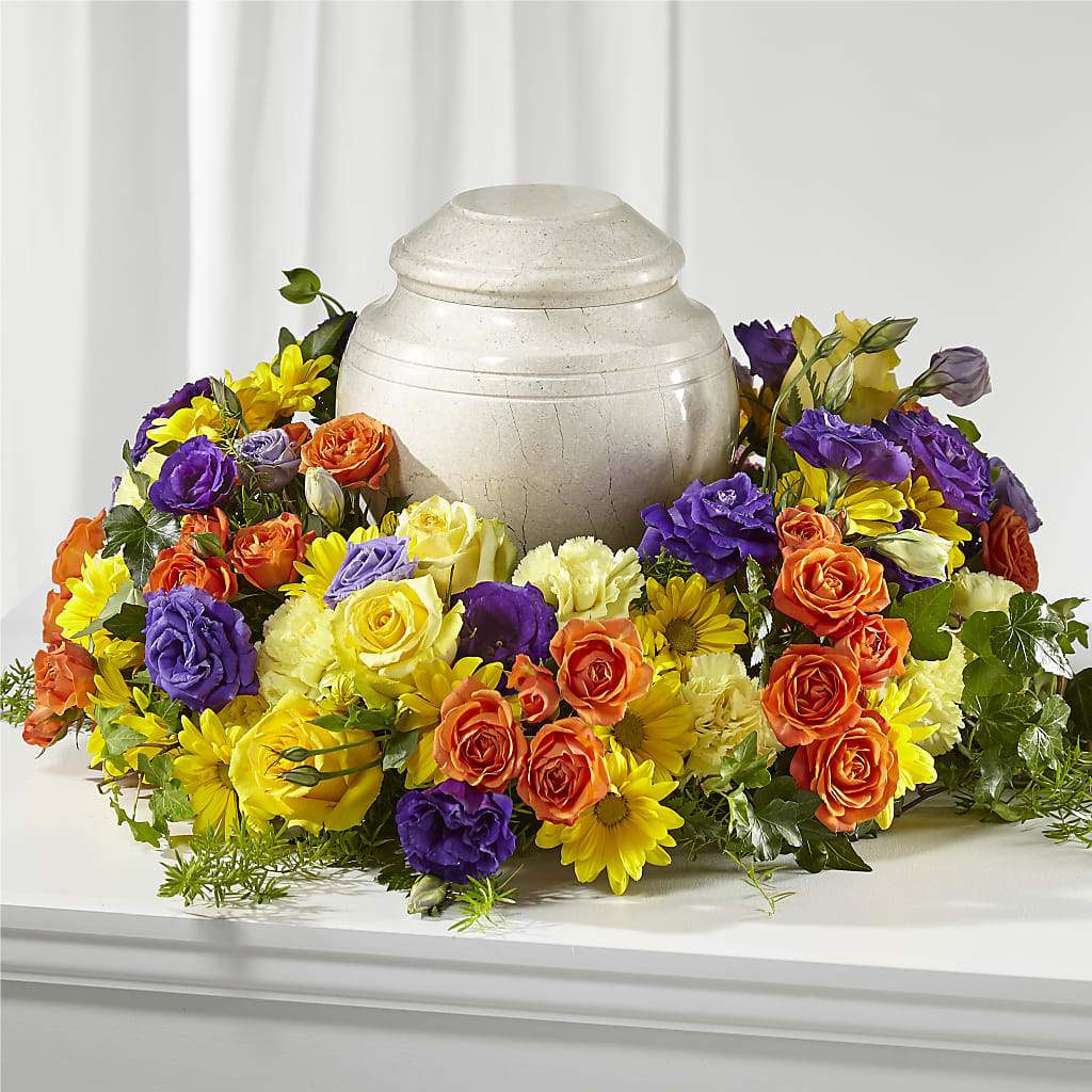 Blossoms of Remembrance Cremation Adornment – For Get Me Not Florist, Williamston NC