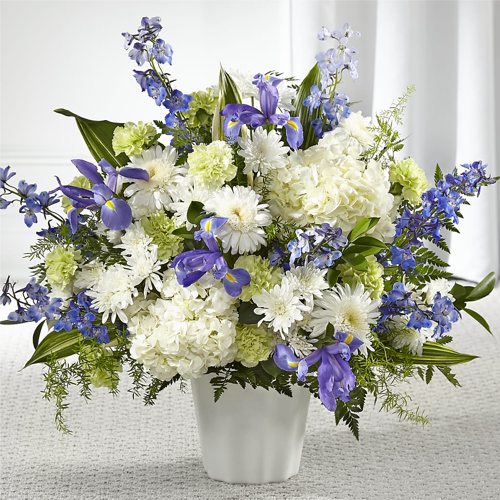 Soft Serenity Floor Basket – For Get Me Not Florist, Williamston NC