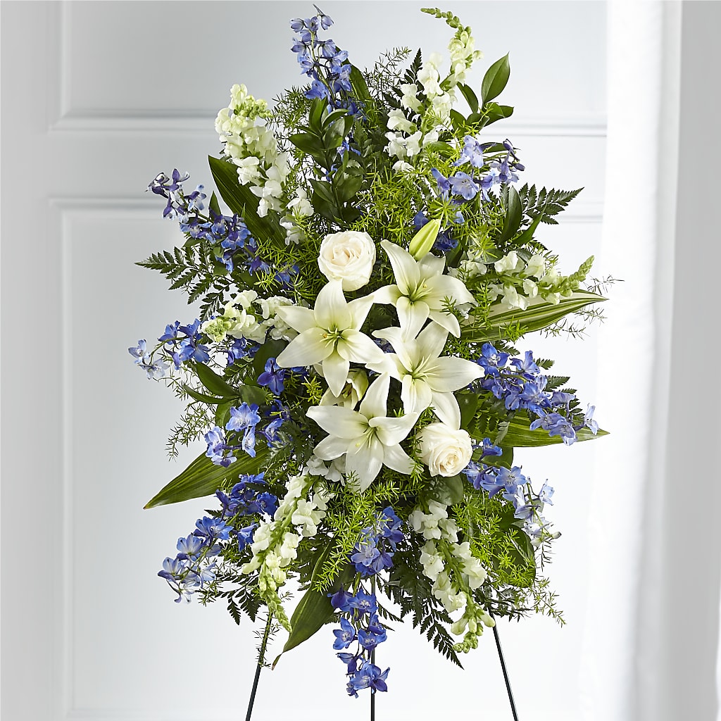 Faithful Friend Standing Spray – For Get Me Not Florist, Williamston NC