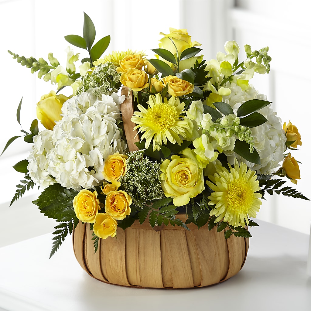 Rustic Remembrance Basket – For Get Me Not Florist, Williamston NC