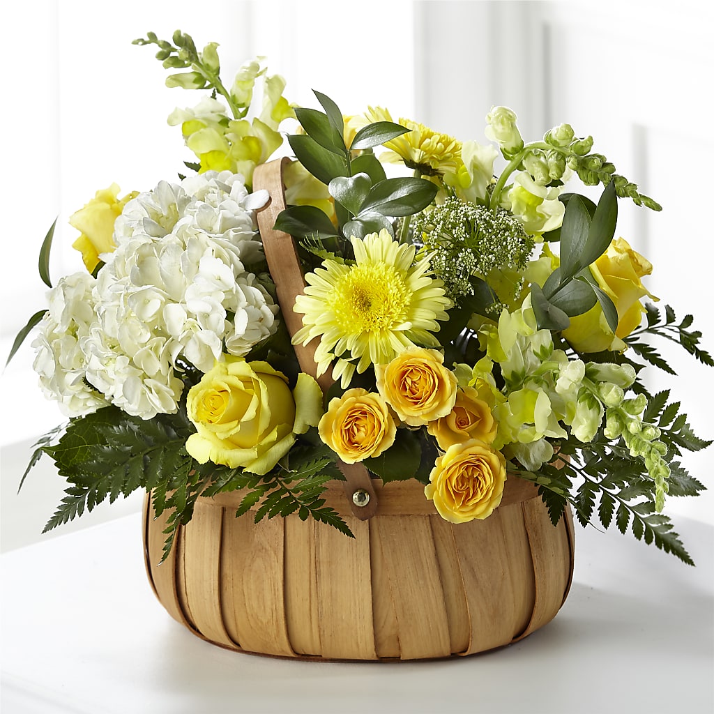 Rustic Remembrance Basket – For Get Me Not Florist, Williamston NC