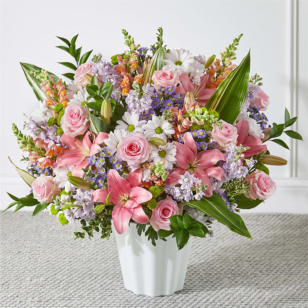 Abundant Compassion Floor Basket – For Get Me Not Florist, Williamston NC