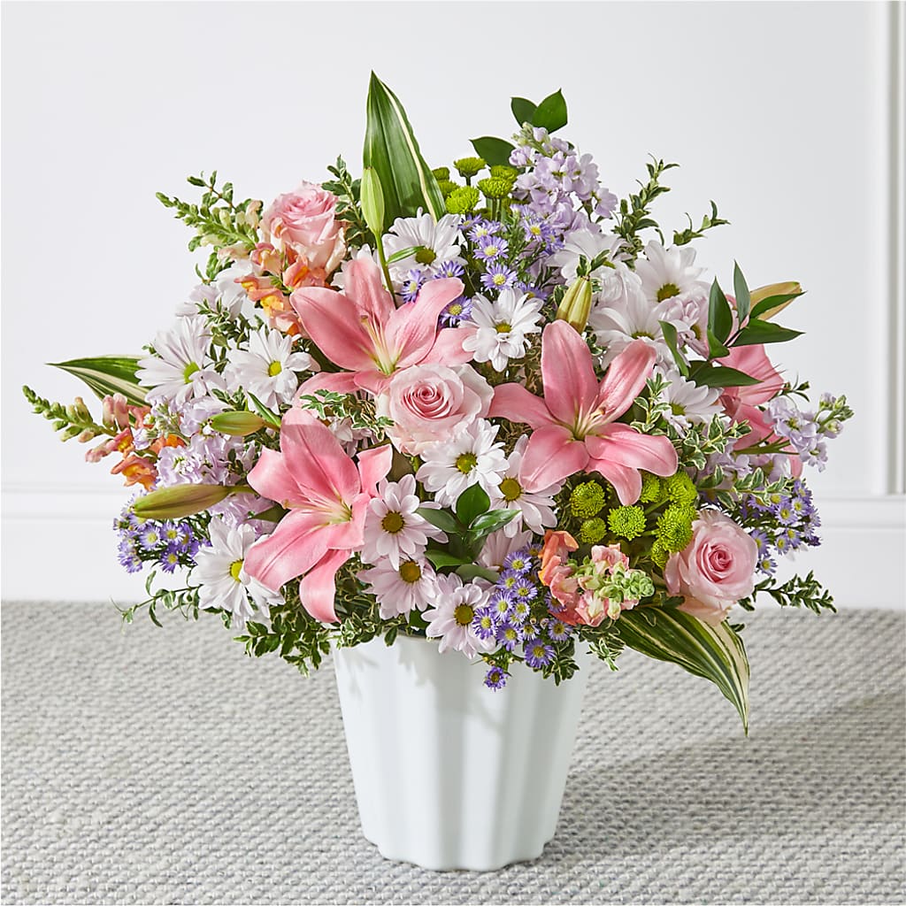 Abundant Compassion Floor Basket – For Get Me Not Florist, Williamston NC