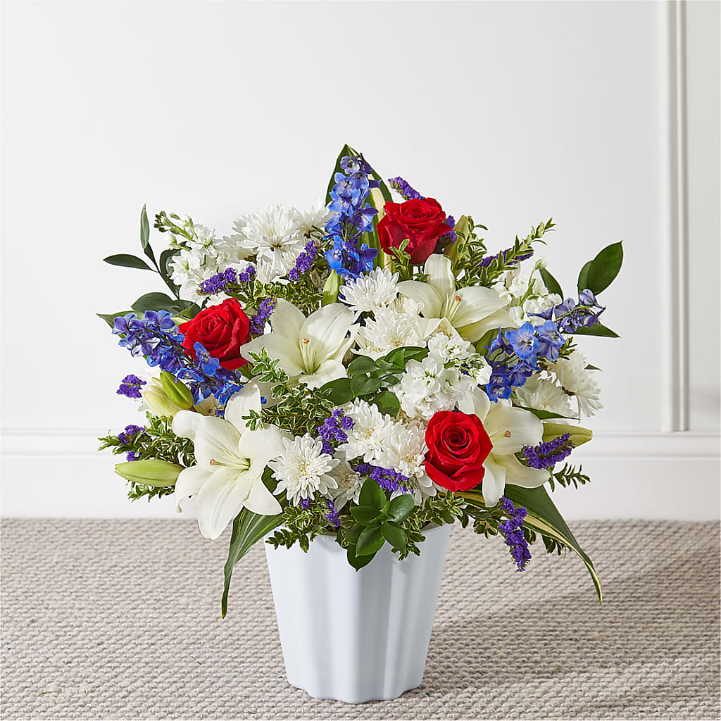 Consoled Floor Basket – For Get Me Not Florist, Williamston NC