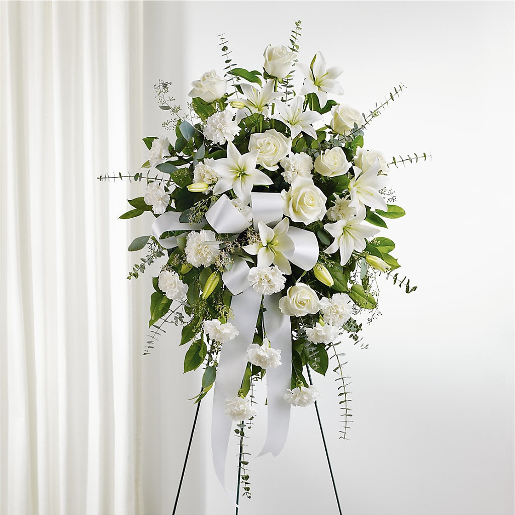 With Care Standing Spray – For Get Me Not Florist, Williamston NC