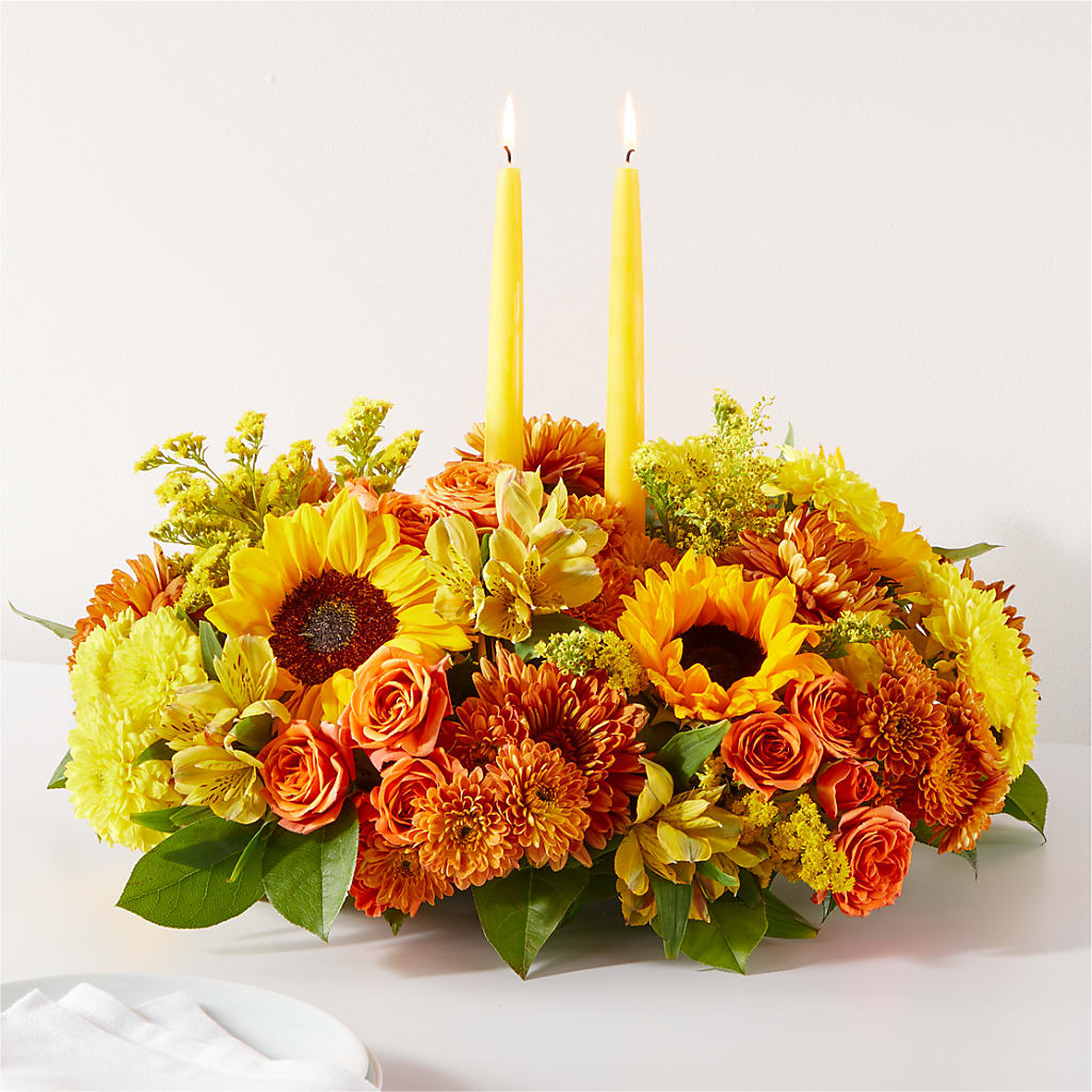 Autumn Harmony Centerpiece – For Get Me Not Florist, Williamston NC