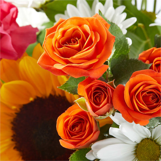 Sun-drenched Blooms Bouquet – For Get Me Not Florist, Williamston NC