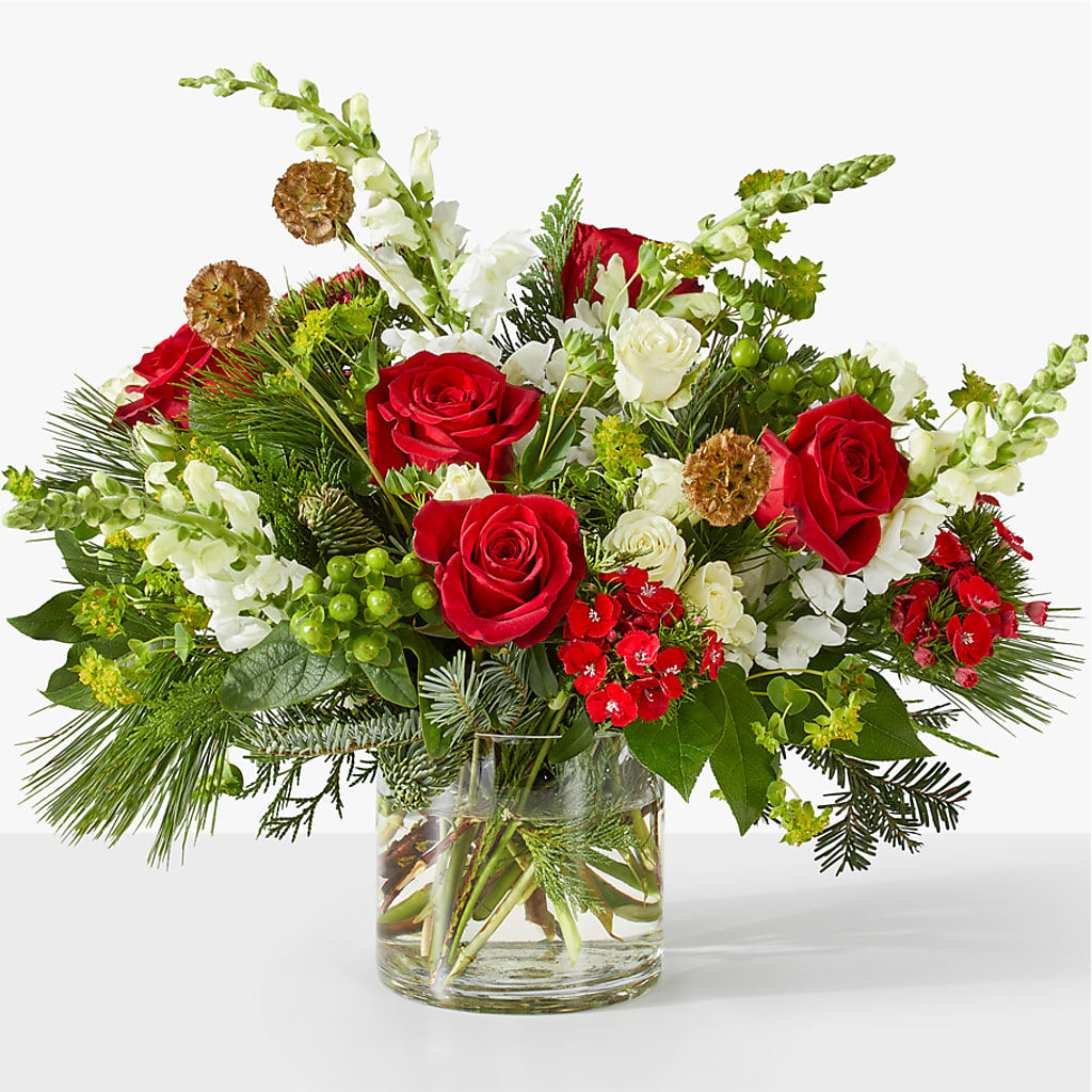 Deck the Halls Bouquet – For Get Me Not Florist, Williamston NC