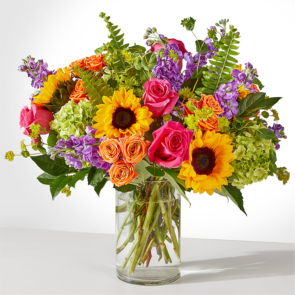 Vibrant Greetings Bouquet – For Get Me Not Florist, Williamston NC