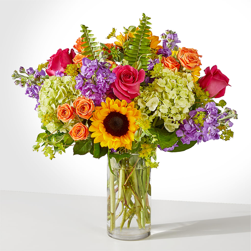 Vibrant Greetings Bouquet – For Get Me Not Florist, Williamston NC