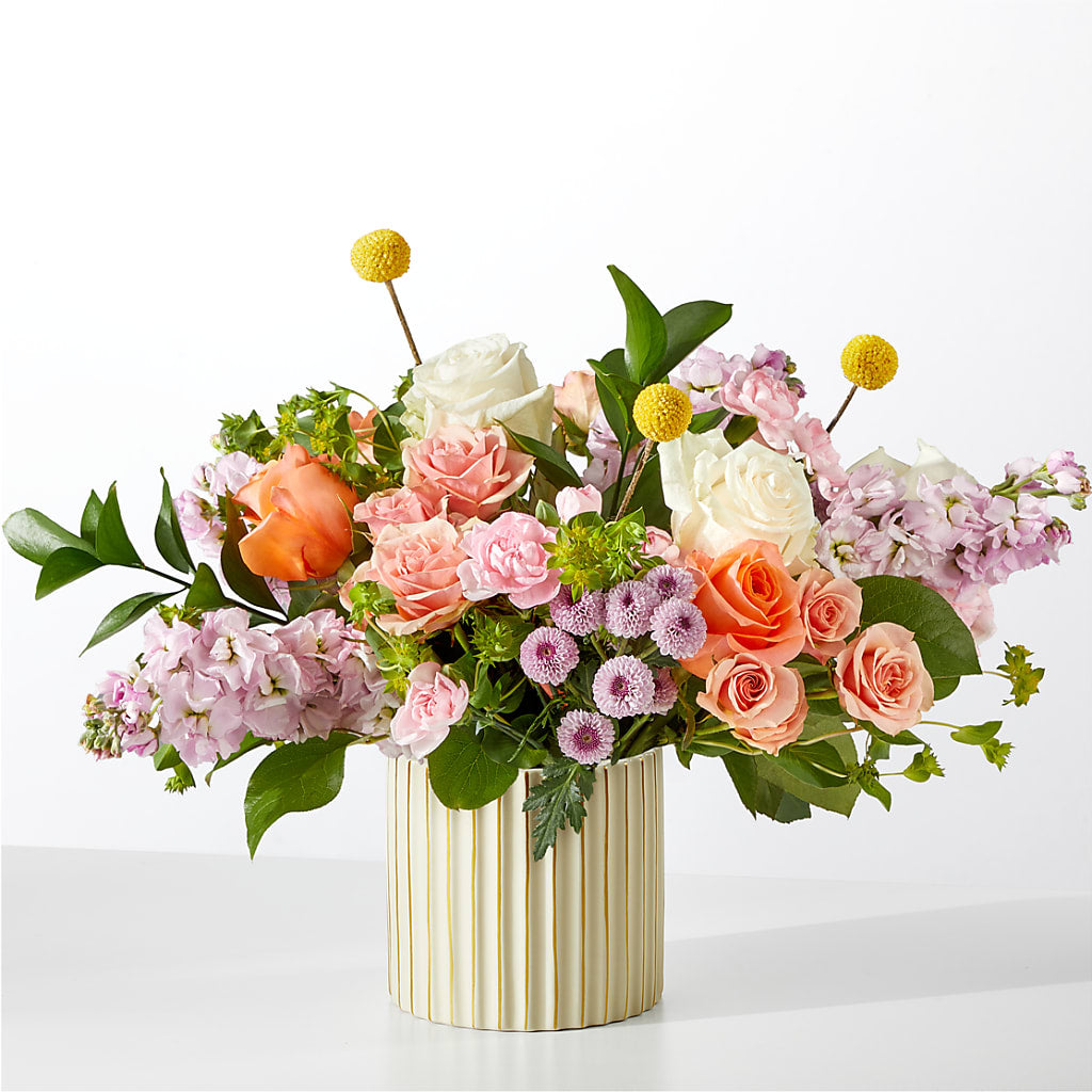 French Market Bouquet with Ivory Vase – For Get Me Not Florist, Williamston NC