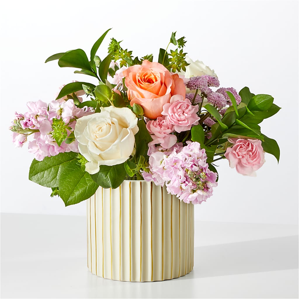 French Market Bouquet with Ivory Vase – For Get Me Not Florist, Williamston NC
