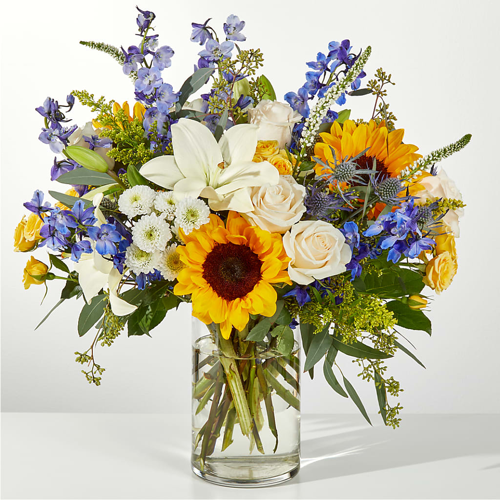 Wonderfully Sunny Bouquet – For Get Me Not Florist, Williamston NC