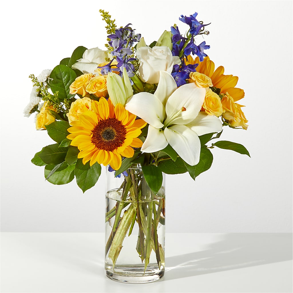 Wonderfully Sunny Bouquet – For Get Me Not Florist, Williamston NC