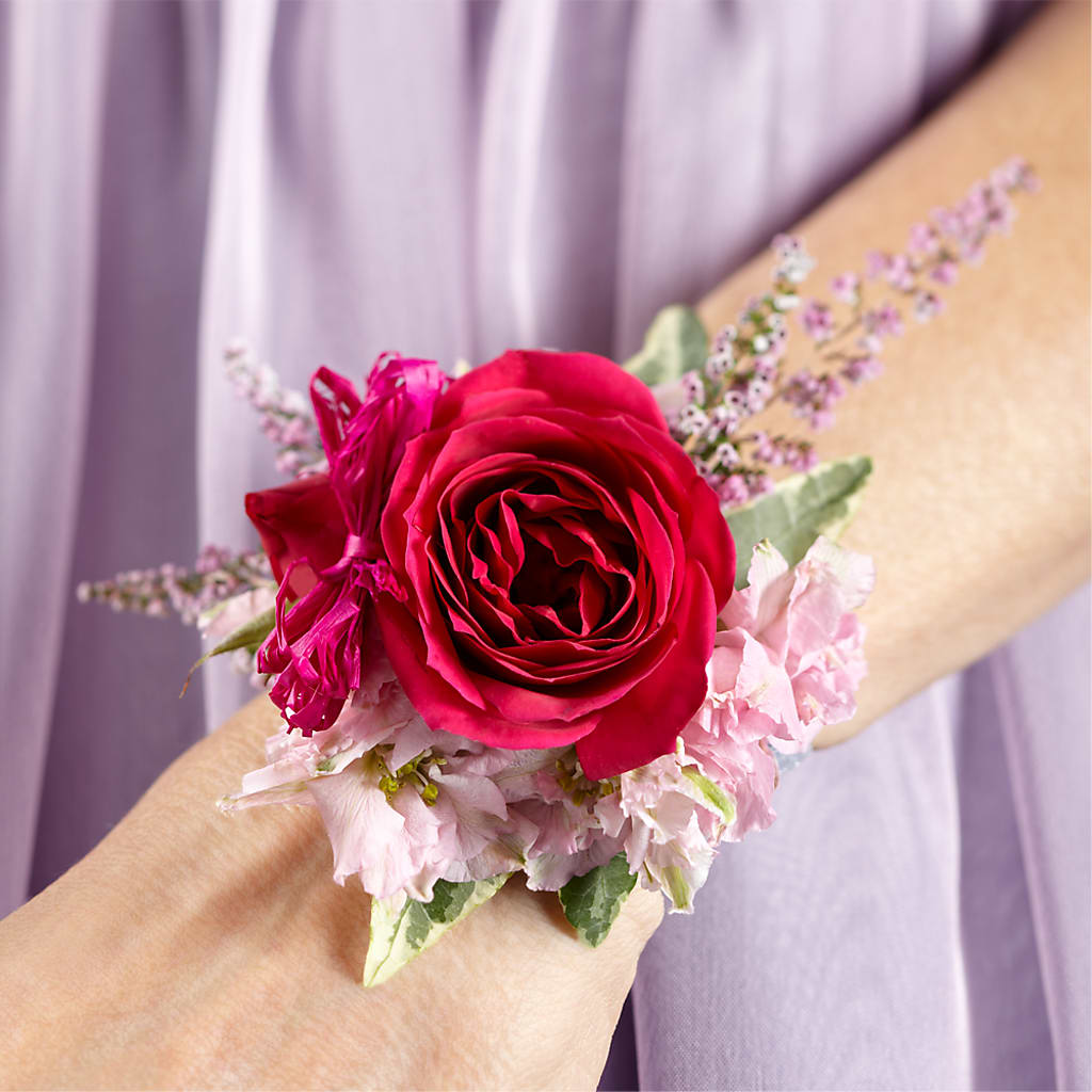 Rose Charm Corsage – For Get Me Not Florist, Williamston NC