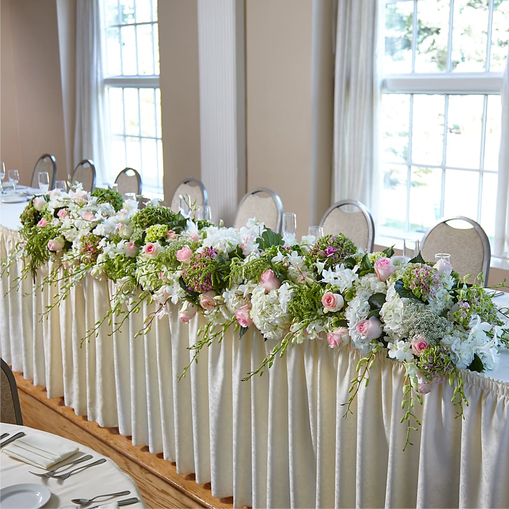 State of Joy Head Table Arrangement – For Get Me Not Florist, Williamston NC