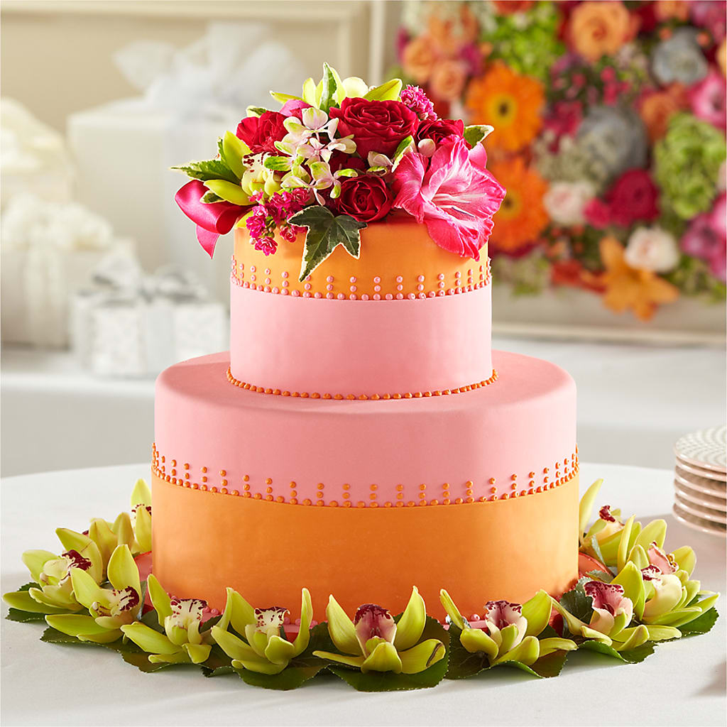 Sweet Citrus Cake Decor – For Get Me Not Florist, Williamston NC