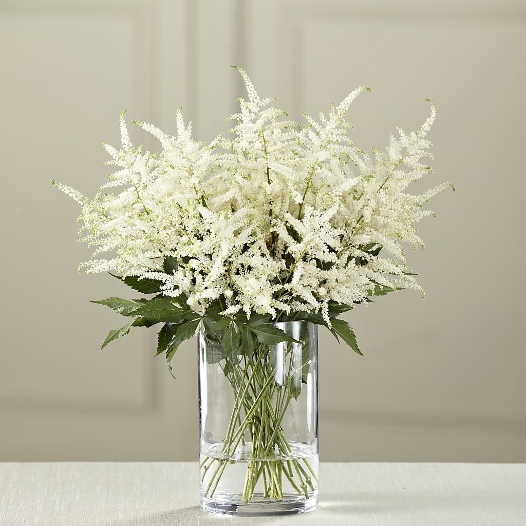 White Astilbe Bouquet – For Get Me Not Florist, Williamston NC
