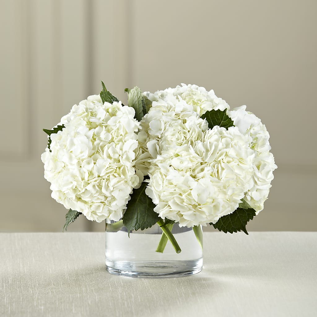 White Hydrangea Bouquet – For Get Me Not Florist, Williamston NC