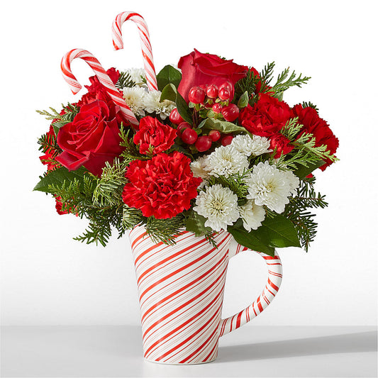 Peppermint Swirl Mug –  For Get Me Not Florist, Williamston NC