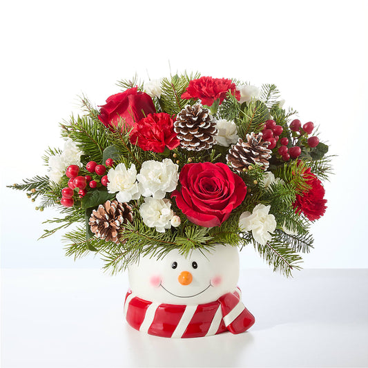 Jolly Snowman Bouquet –  For Get Me Not Florist, Williamston NC