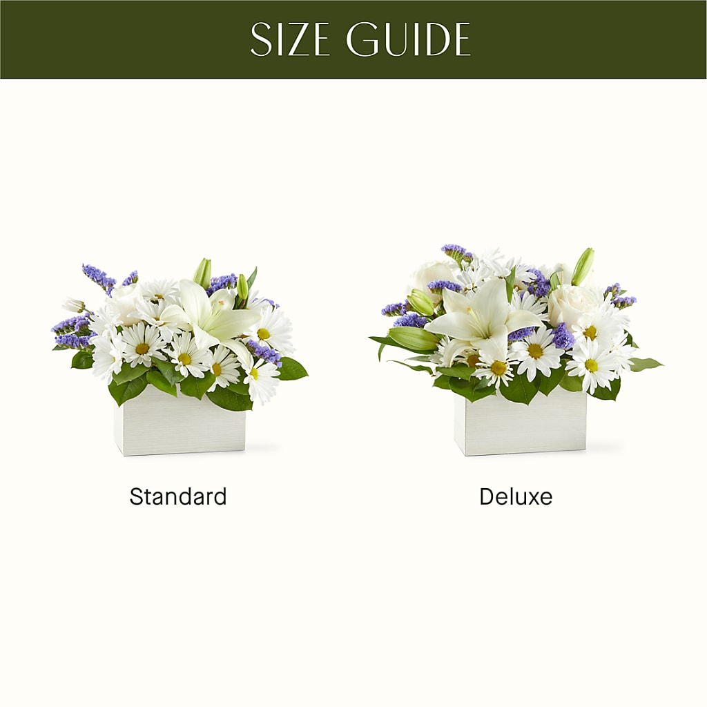 Beyond Blue Box Bouquet –  For Get Me Not Florist, Williamston NC