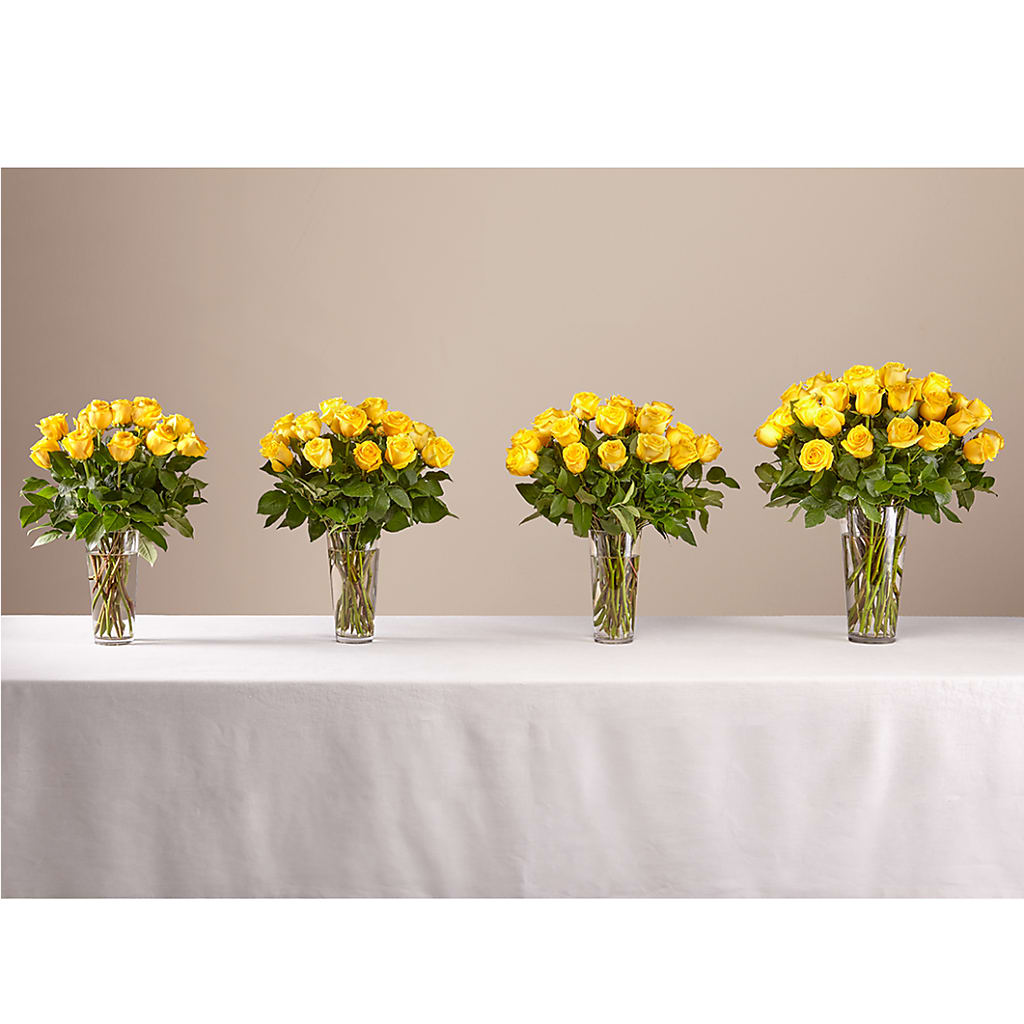 Long Stem Yellow Rose Bouquet –  For Get Me Not Florist, Williamston NC