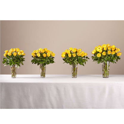 Long Stem Yellow Rose Bouquet –  For Get Me Not Florist, Williamston NC